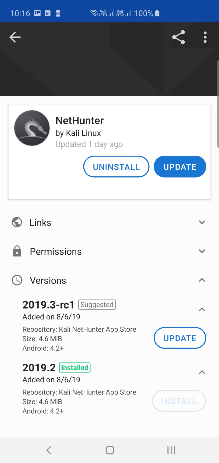 Kali NetHunter App Store - Public Beta
